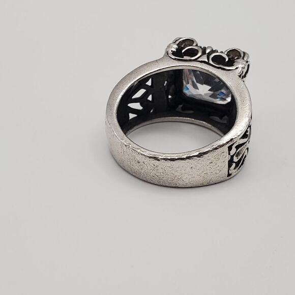 SILPADA RETIRED Sterling Silver 925 Uptown Cubic Zirconia Ring Size 5.5 R0981 - Picture 10 of 10
